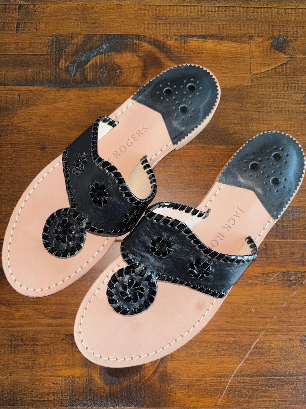 Jack Rogers Black Sandals